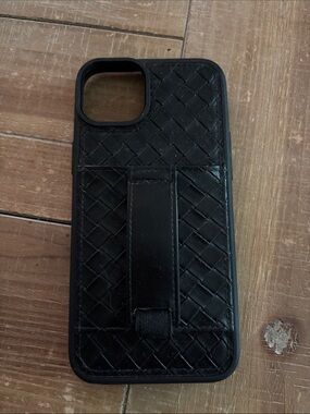Black Quilted Leather Walli case